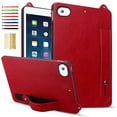 thumbnail image 1 of for 7.9-Inch iPad Mini 5th/4th/3rd/2nd/1st Generation - Shockproof Durable Premium PU Leather Cover with Kickstand, Business Style, Hand Strap Feature For iPad mini 5 4 3 2 1,Red, 1 of 5