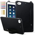 thumbnail image 1 of for 7.9-Inch iPad Mini 5th/4th/3rd/2nd/1st Generation - Shockproof Durable Premium PU Leather Cover with Kickstand, Business Style, Hand Strap Feature For iPad mini 5 4 3 2 1,Black, 1 of 5
