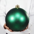 thumbnail image 1 of 7.9'' Large Christmas Ornaments,Christmas Ball Ornaments,1Pcs Shatterproof Plastic Christmas Ornaments Hanging Ball Decorations for Xmas Tree, Holiday, Wedding, Party(Green), 1 of 8
