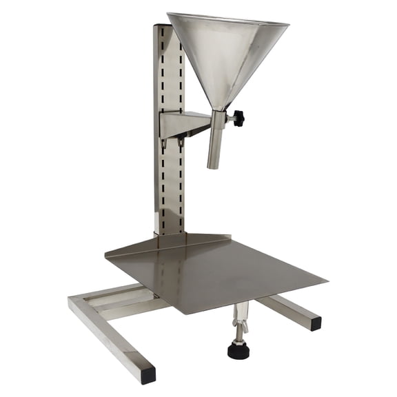 7.9" Stainless Steel Feeding Hopper with Support Stand Manual Filling Package Funnel