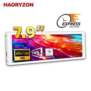 7.9-inch Portable Secondary Screen Sensor Panel Monitor 400x1280 IPS Bar Display HDMI & USB Powered AIDA64 CPU Temp Screen for PC Gaming Rig Raspberry Pi Digital Dashboard White