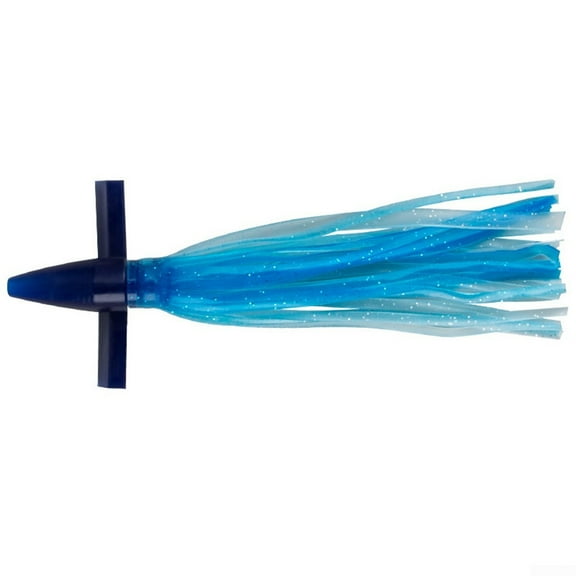 7/9 inch Trolling Lure Double Skirted Soft sea Head Teaser Bait Bird Tuna Mahi