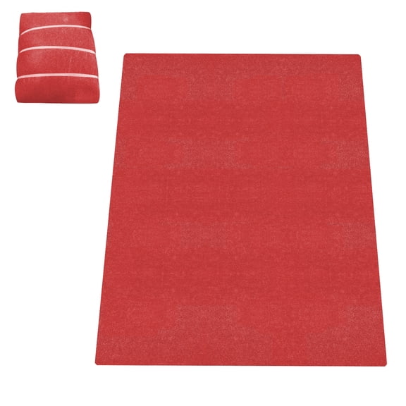 7'9"x18' Garage Floor Mat for Under Car, Heavy Duty Waterproof Containment Mat, Non-Slip Oil Drip Protection from Snow, Mud & Rain (Red)
