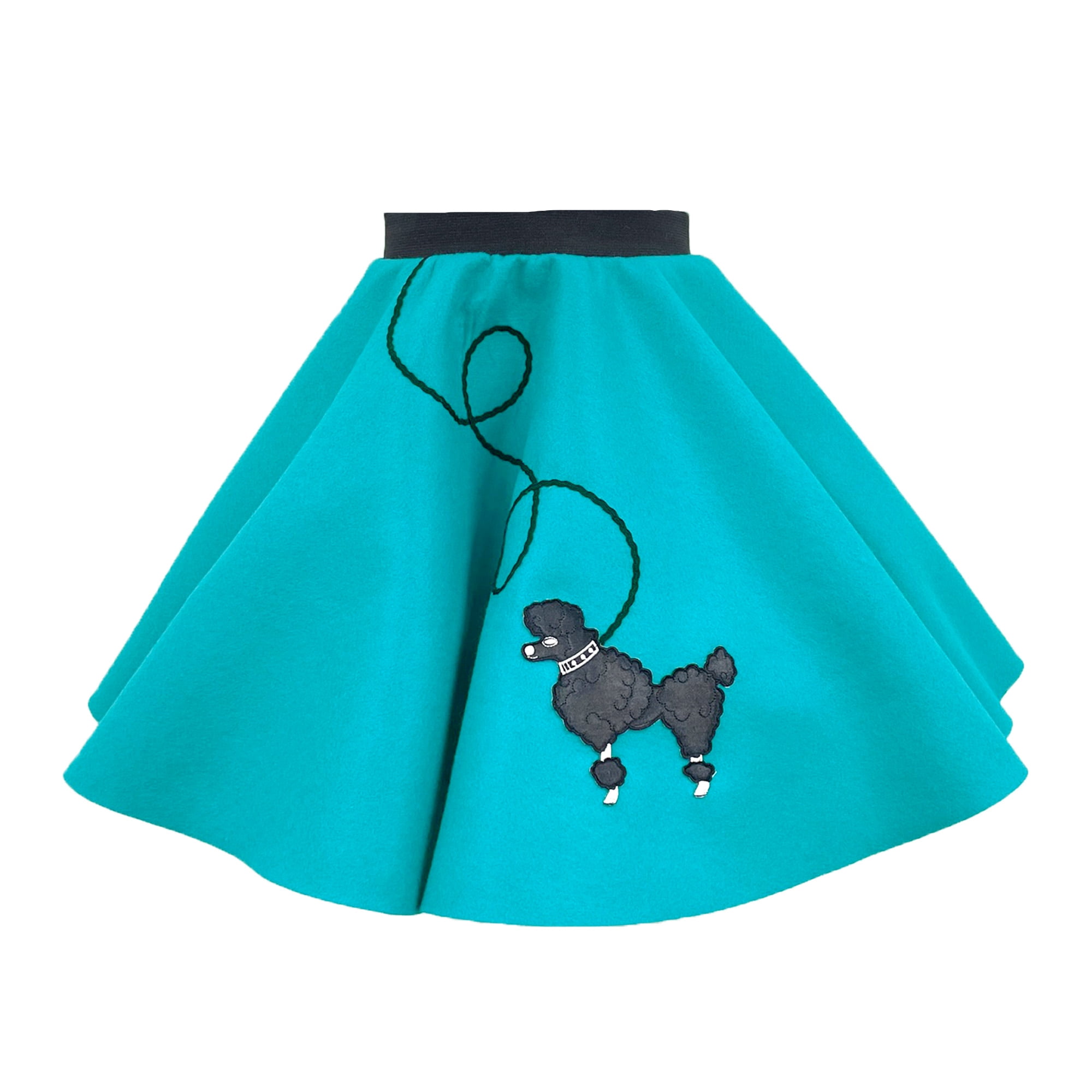 7 9 yrs Medium Child 50 s Poodle Skirt Teal