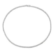7.98cttw-11.76cttw Moissanite Tennis Necklace for Women Men D Color VVS1 Diamond Necklace Sterling Silver Chain Necklace with GRA Certificate of Authenticity
