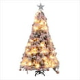 thumbnail image 1 of 7.9FT Pre-Lit Christmas Tree, JOGZMZ Artificial Holiday Christmas Pine Tree 1,200 Branch Tips, with Bows, Christmas Balls, Hanging Ornaments, LED String Light, Easy Assembly, Metal Base, 1 of 8