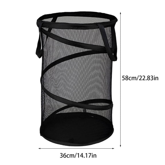 7.9X5.9X1.6 Inchesblack Laundry Basket Bathroom Storage Basket Laundry Laundry Basket Collapsible Laundry Basket Bucket 1Pc, 1×Dirty Clothes Storage Basket By Shiogb