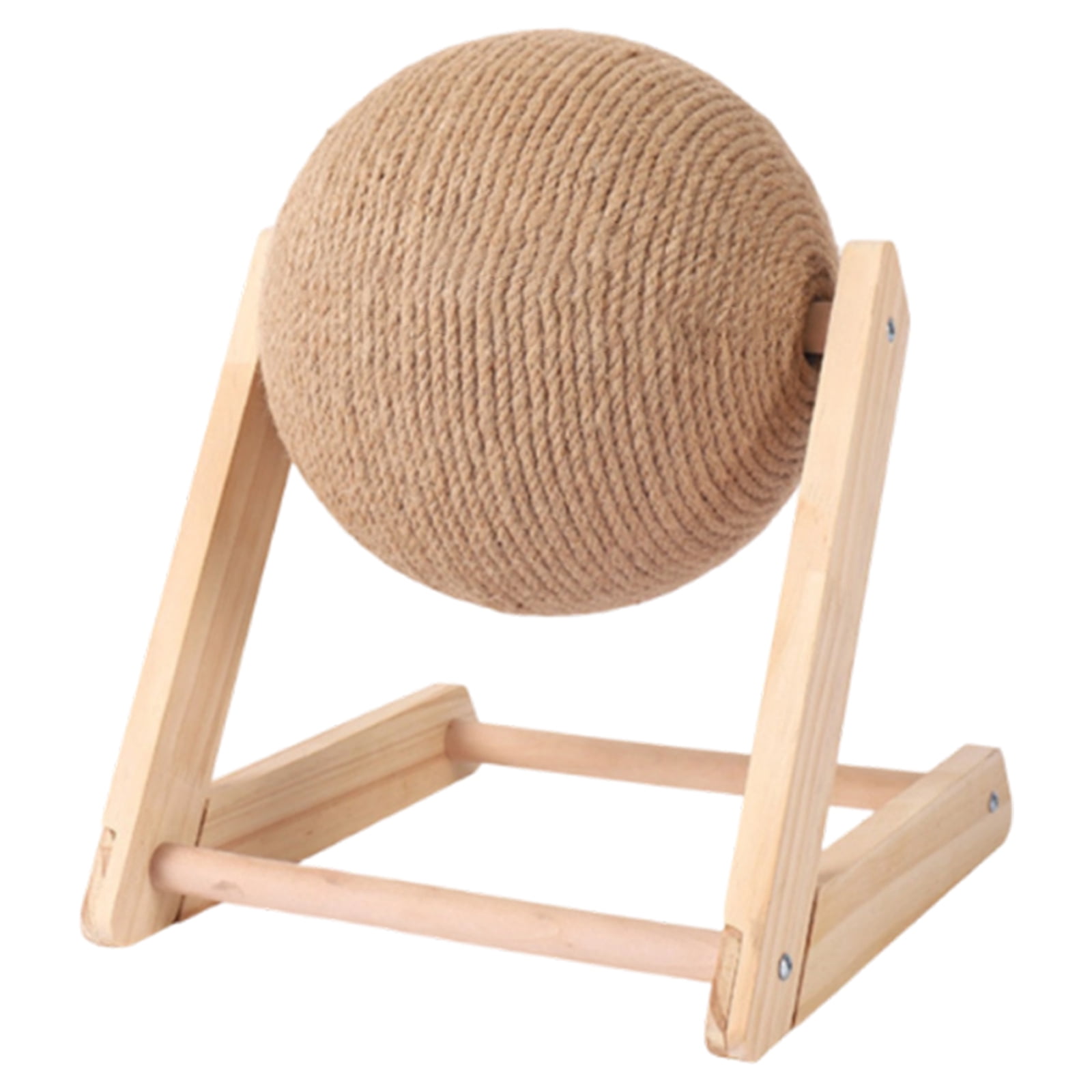 7.9in Natural Sisal Cat Scratching Board, Interactive Feline Play Toy, Durable Scratch Pad for Indoor Cats, Furniture Protection, Claw Care Daily Supplies, F
