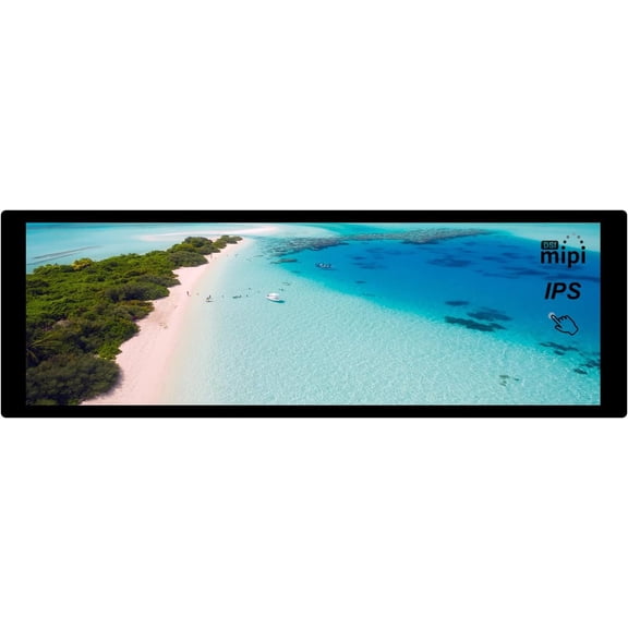7.9inch Touchscreen Display for 4B/3B+/3A+, 4801280 Resolution IPS Screen, DSI Interface, Capacitive Touch Panel Support up to 5 Points Touch