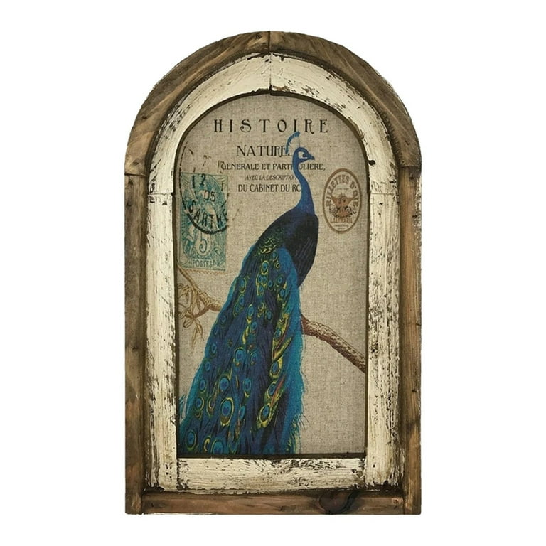 Painted Indian Glazed Wall Cabinet - Ca 1930 Painted Indian Glazed Wall Cabinet - Ca 1930