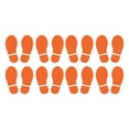 thumbnail image 1 of 7.9x3.3" Footprints Floor Stickers Footprint Wall Stair Decal Sticker, Orange 8 Pairs, 1 of 6
