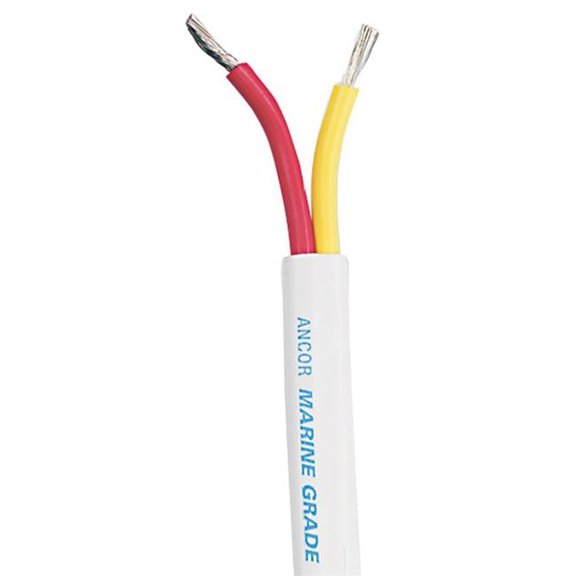 7 AWG Safety Duplex Cable - Red & Yellow - Flat - 500 ft.