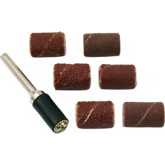 7 Abrasive Sanding Bands Jewelers Rotary Tools 1/4"