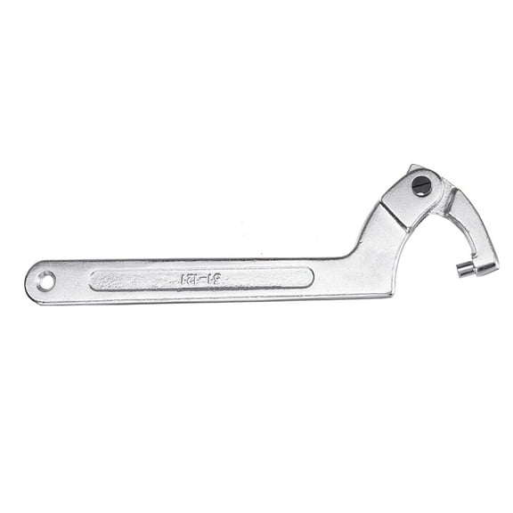 7" Adjustable Hook Wrench Chrome C Spanner Tool 19 - 51mm Motorcycle Suspension