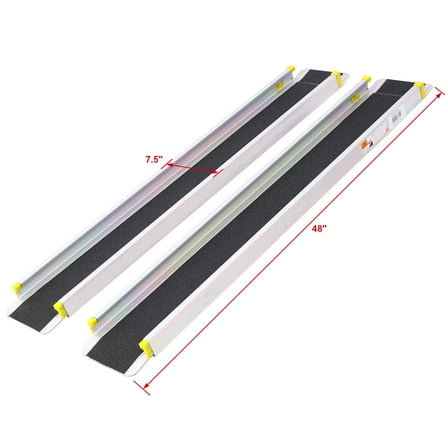 7' Adjustable Wheelchair Telescoping Track Ramps,