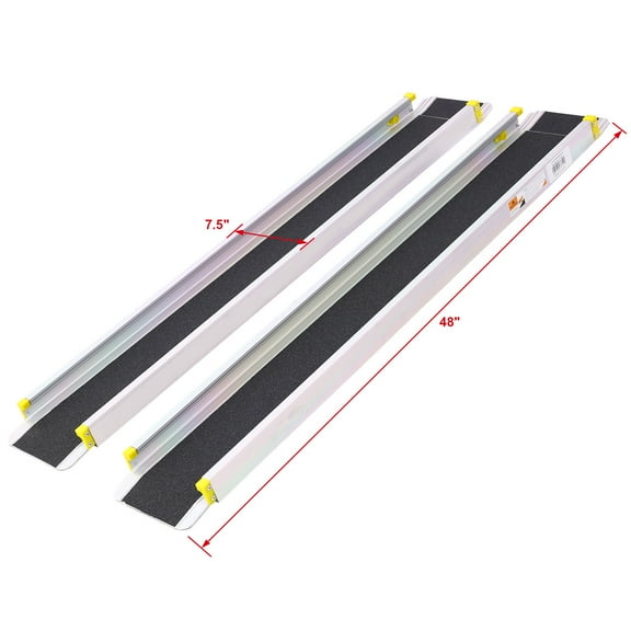 7' Adjustable Wheelchair Telescoping Track Ramps,
