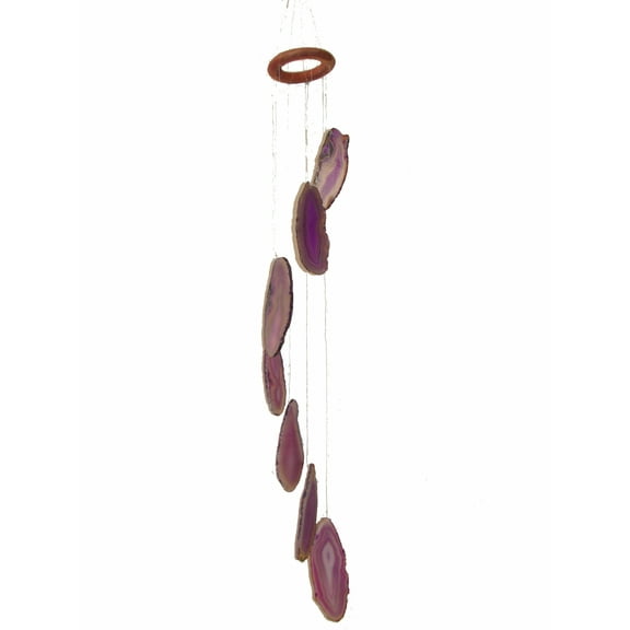 7 Amethyst Agate Slabs Wind chime