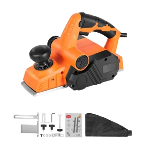 7-Amp Electric Hand Planer,3-1/4" Cut Width,14500 RPM Corded Tool with Adjustable Depth&2 Blades for Woodworking&Carpentry DIY Projects