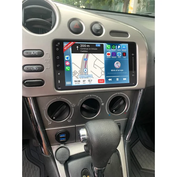 7" Android 13 Car Stereo Compatible for Toyota Matrix 2003-2008 (Dual Knob Touch Model), 4+64GB, Built-in Wireless CarPlay & Android Auto, AHD Backup Camera & Microphone Included