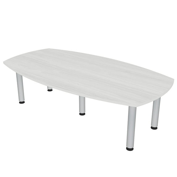 7' Arc Boat Shaped Conference Table Power And Data Harmony Series