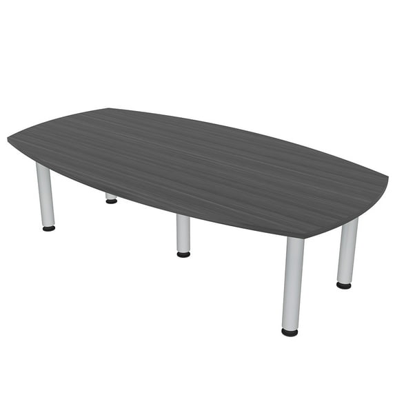 7' Arc Boat Shaped Conference Table Power And Data Harmony Series