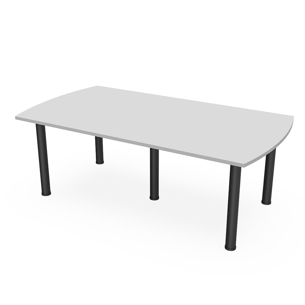 7' Arc Rectangle Conference Room Table Power And Data Post Legs