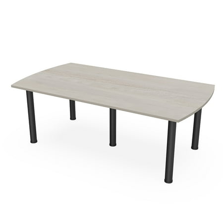 7' Arc Rectangle Conference Room Table Power And Data Post Legs