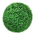 thumbnail image 1 of 7" Artificial Boxwood Topiary Ball 4 Layers Faux Decorative Green Plant Ball for Garden Wedding Patio, Indoor/Outdoor Decor, 1 of 8