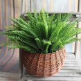 thumbnail image 1 of 7 Artificial Lifelike Large Silk Boston Fern Plant Green Grass Home Decoration, 1 of 6