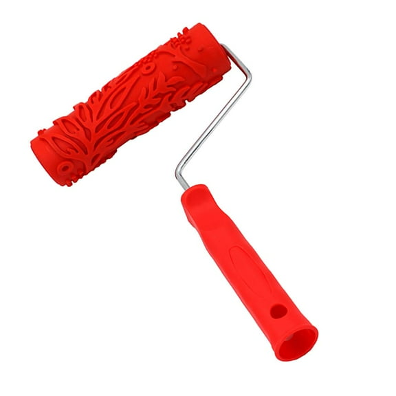 7"""""""" Assorted Embossed Floral Pattern Painting Roller with Handle J