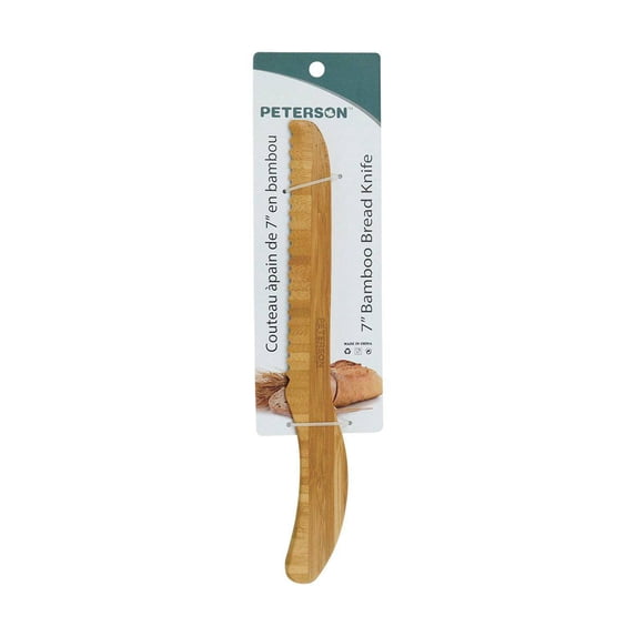 7" BAMBOO BREAD KNIFE by Peterson Housewares Artwares