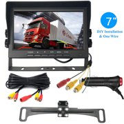 7'' Backup Camera and Monitor Kit System Back Parking Night Vision For Truck RV