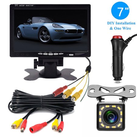 7'' Backup Camera and Monitor Kit System Back Parking Night Vision For Truck RV
