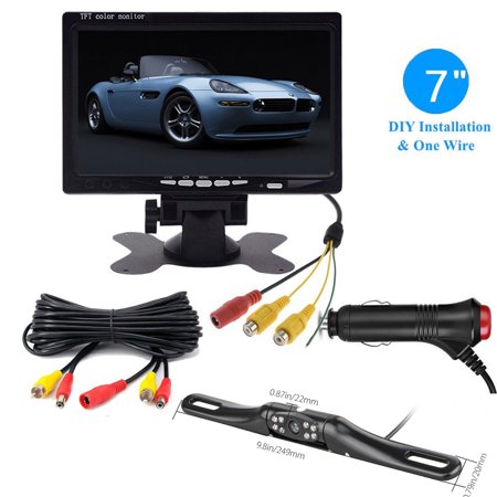 7'' Backup Camera and Monitor Kit System Back Parking Night Vision For Truck RV