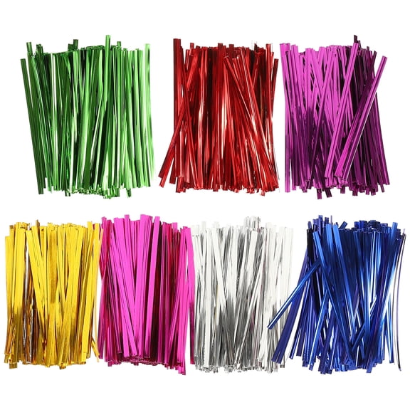 7 Bags Lollipops Coffee Ties Packing Twist Wire Spool Bread Reusable Iron Pet