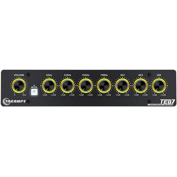 7-Band Stereo Graphic Equalizer, Yellow