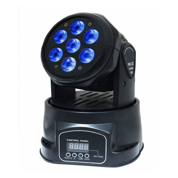 7 Bee 4 In 1 RGB Beam Projector LED Stage Light 512 Sound Control Rotate Shake Head Effect Light Disco Dj Music Party ,High Brightness