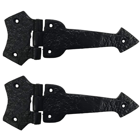 7" - Beveled Arrow Decorative Iron Hinge - DS-116 - Antique Style Iron Hinge for doors, gates, cabinets, barn door hinges 4