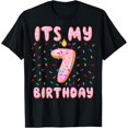 thumbnail image 1 of 7 Birthday Sweet Donut - Its My 7th Birthday 7 Yrs Old Kids T-Shirt, 1 of 4