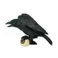 thumbnail image 1 of 7" Black Crow Holding an Eyeball with its Foot Halloween Decoration, 1 of 1