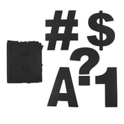 7 Black Project Letters - Numbers & Characters by B2C - Bold Paper Cutouts for Bulletin Boards - Classrooms - Posters & Displays - 6 Pack
