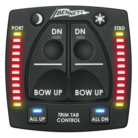 7" Black, Red, and Yellow Bennett One Box Indication Unit for Bolt Electric System