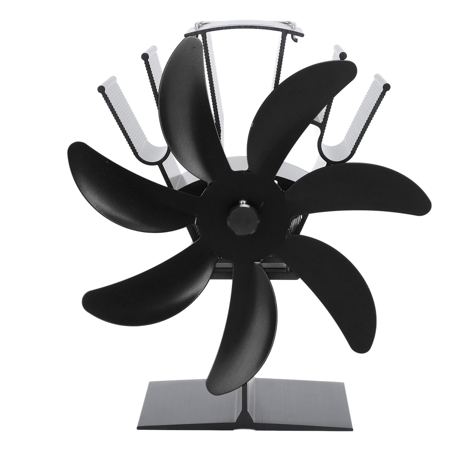 7 Blade Heat Powered Stove Fan Aluminum Alloy Thermoelectric Fireplace