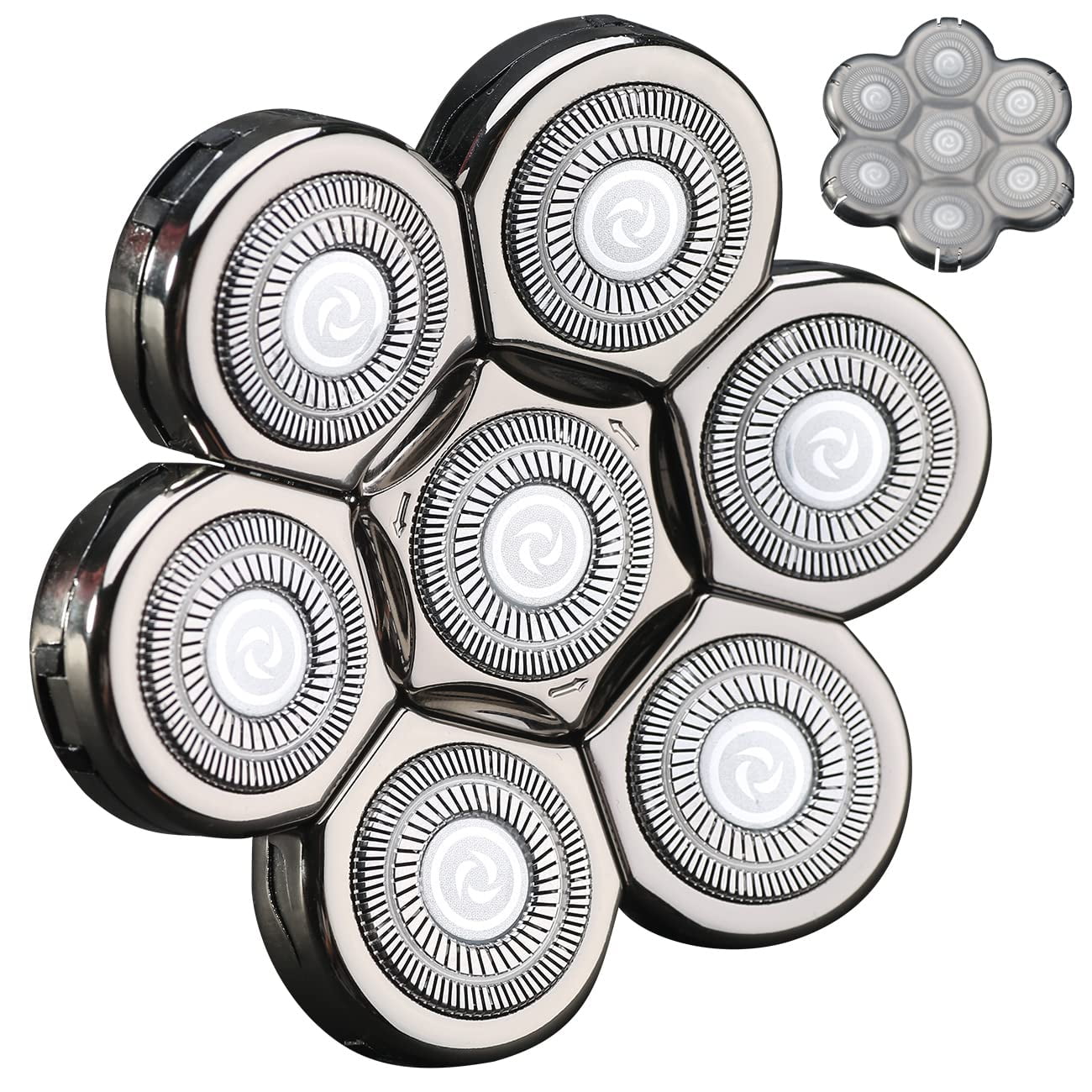 7 Blades Head Shaver Replacement Heads Electric Shaver Universal Replacement Blade Head Electric Razor for men