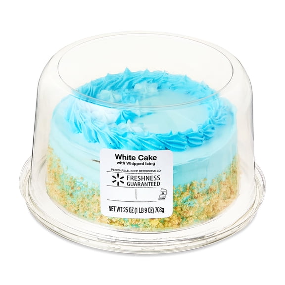 Freshness Guaranteed 7" Blue Whip White Cake, 25 oz (Refrigerated)