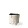 thumbnail image 1 of 7" Bohemian Beige Happy Face Tribal Vase, 1 of 5