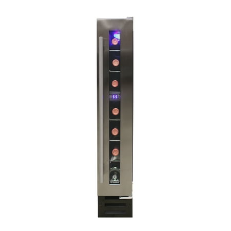 Vinotemp - 7-Bottle Built-In Wine Cooler - Black