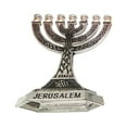 7 Branch Candle Holder Jerusalem Candlestick 12 Tribes Israel Menorah
