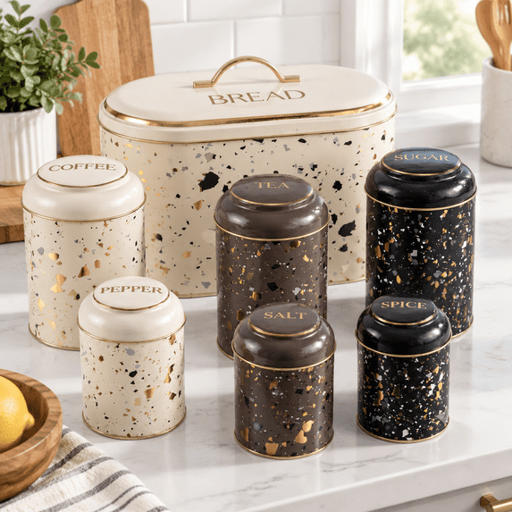 7 Bread Box Set For Kitchen Countertop And Canisters Sets The Ideal ...