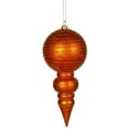 thumbnail image 1 of 7" Burnished Orange Matte-Glitt Finial, 1 of 2